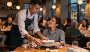 Co mówi o Tobie to, że pomagasz kelnerowi sprzątać stół? Psycholodzy wyjaśniają